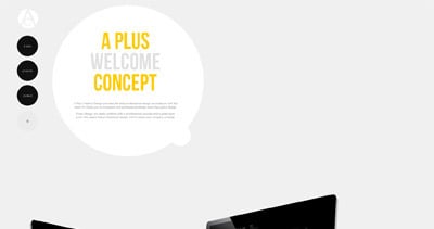 A Plus Concept Website Screenshot