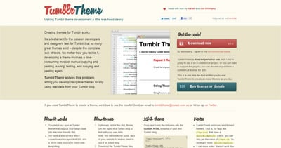 TumblrThemr Website Screenshot
