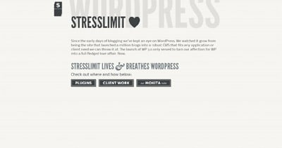 Stresslimit loves WordPress Website Screenshot