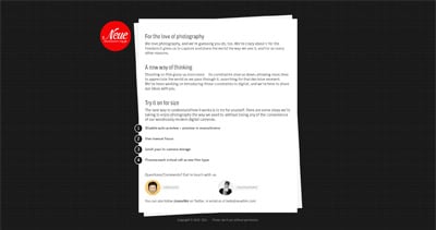 Neue Film Website Screenshot