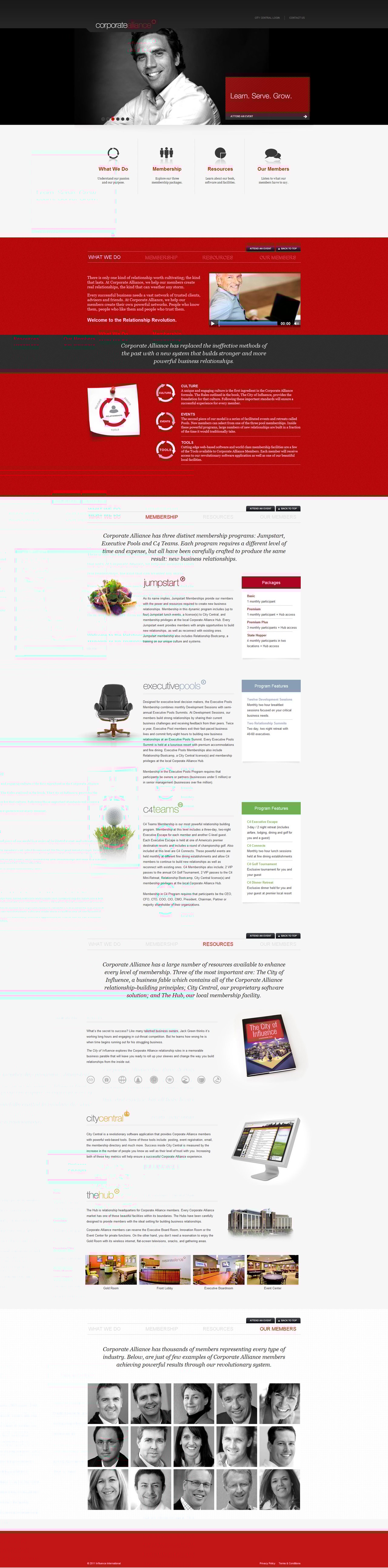 Corporate Alliance Website Screenshot