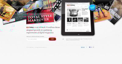 Editorial Website Screenshot