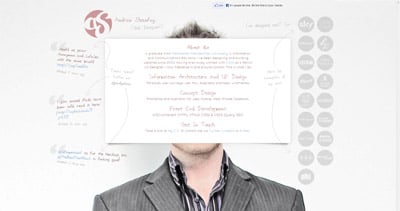 Andrew Shanley Website Screenshot