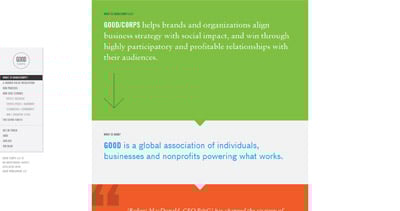 GOOD Corps Website Screenshot