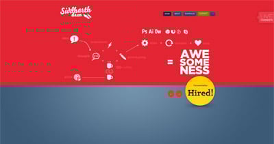 Siddharth Arun Website Screenshot