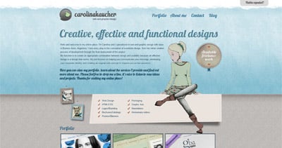 Carolina Kaucher Website Screenshot