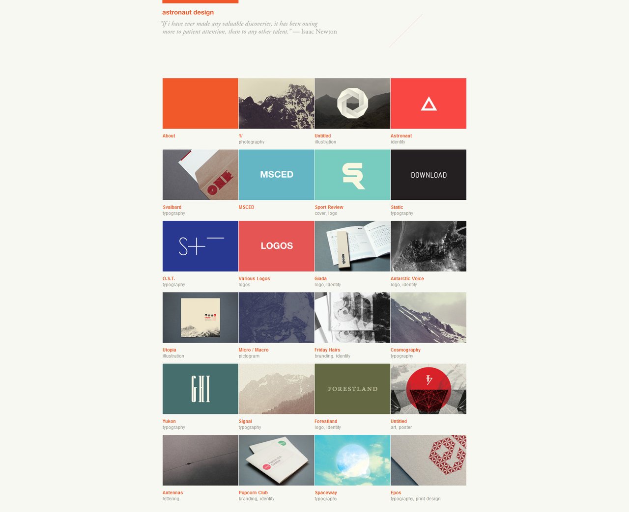 Astronaut Website Screenshot
