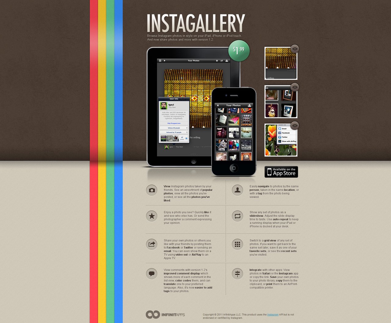 Instagallery Website Screenshot