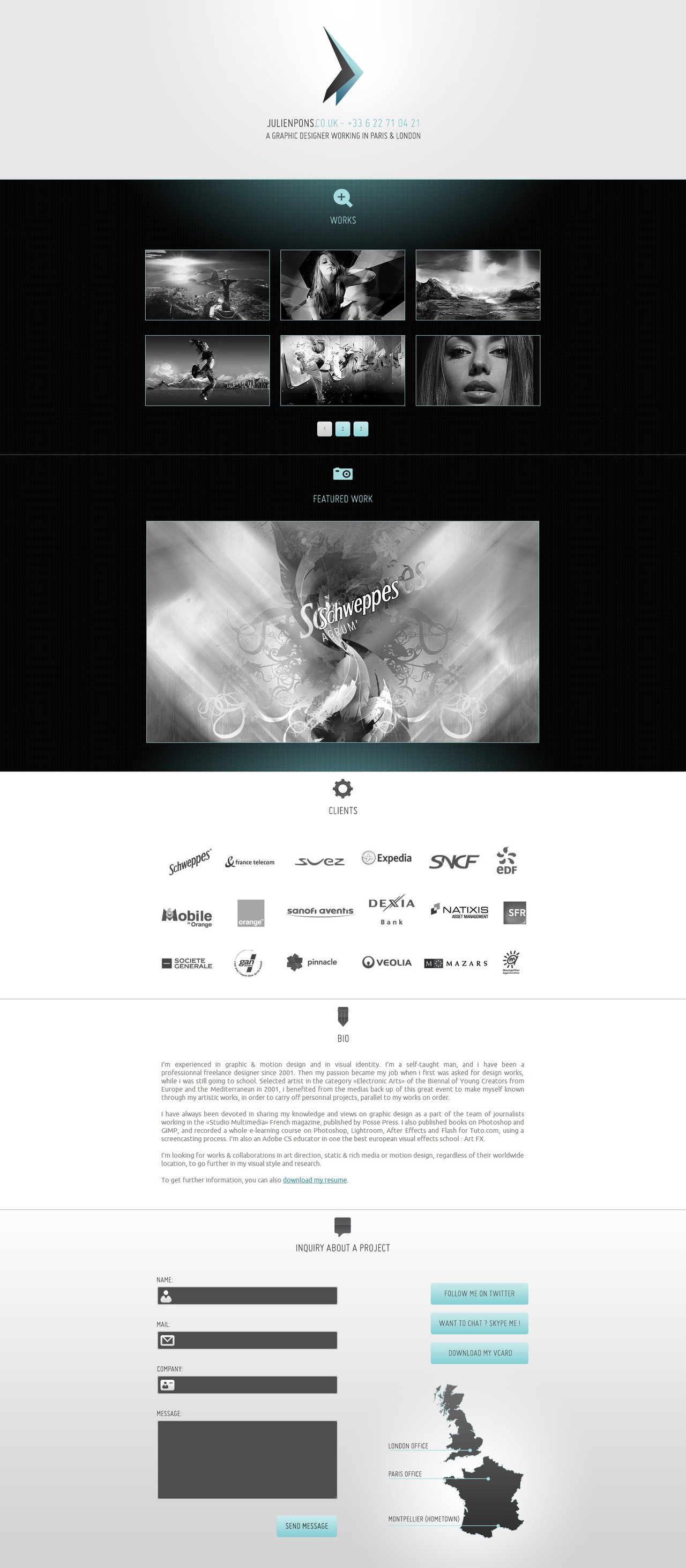 Julien Pons Website Screenshot