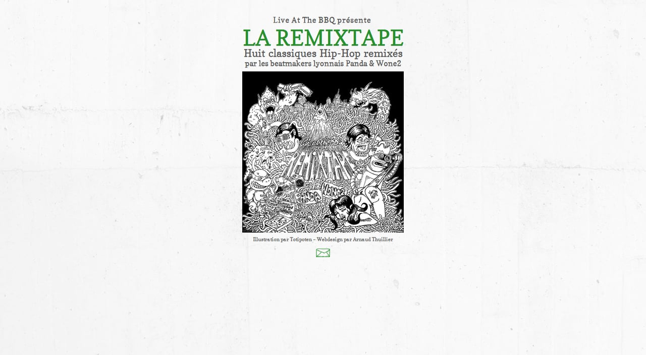 La Remix Tape: Panda & Wone2 Website Screenshot