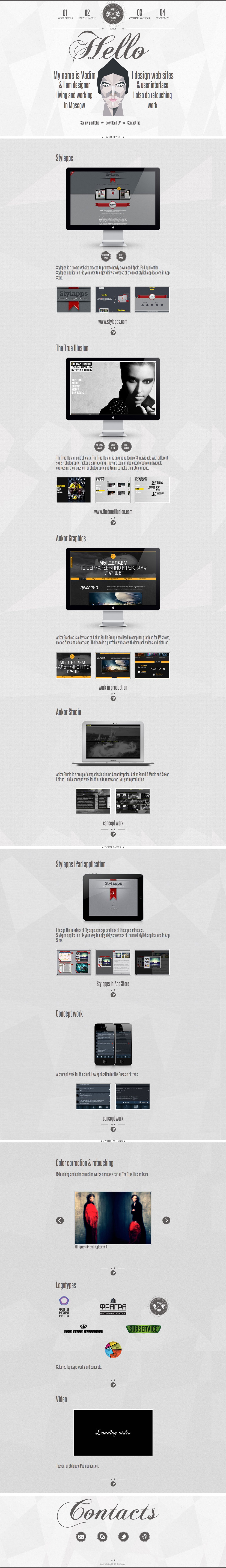 Vadim Website Screenshot