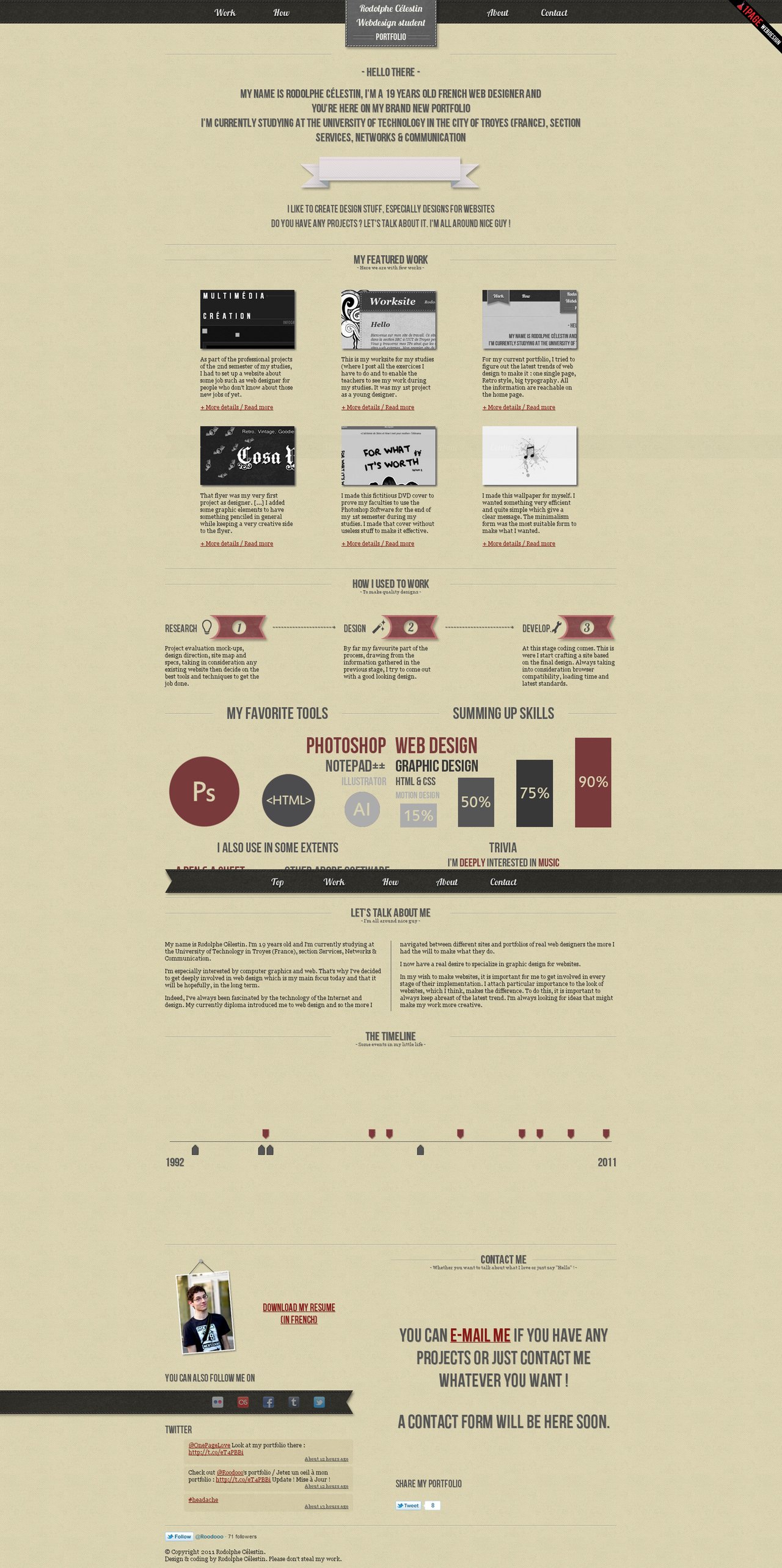 Rodolphe Célestin Website Screenshot