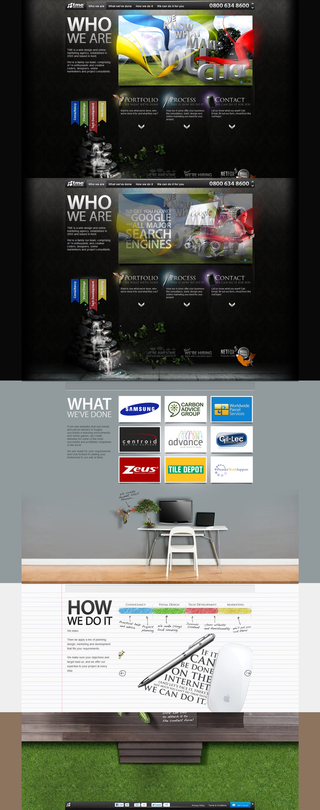 TME Solutions Website Screenshot