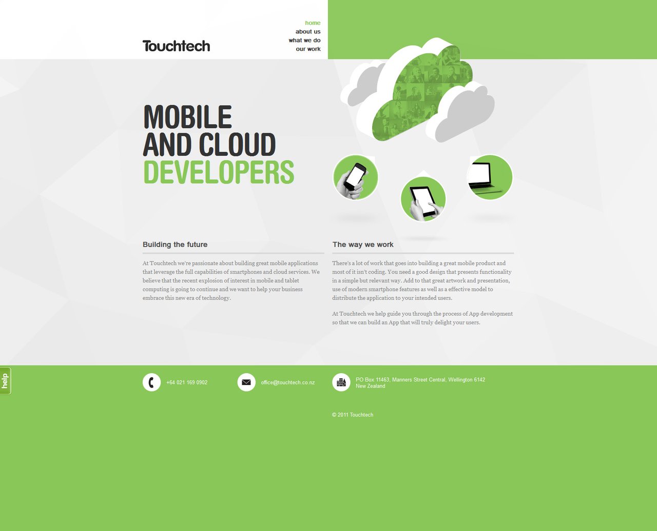 Touchtech Website Screenshot