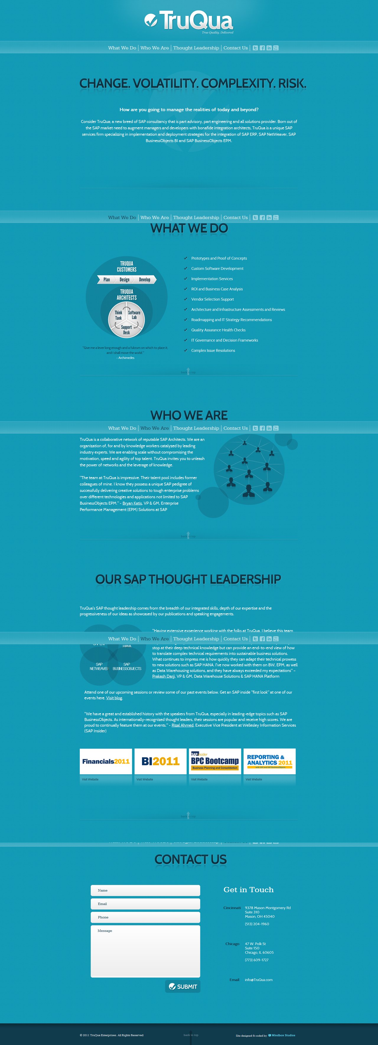 TruQua Website Screenshot