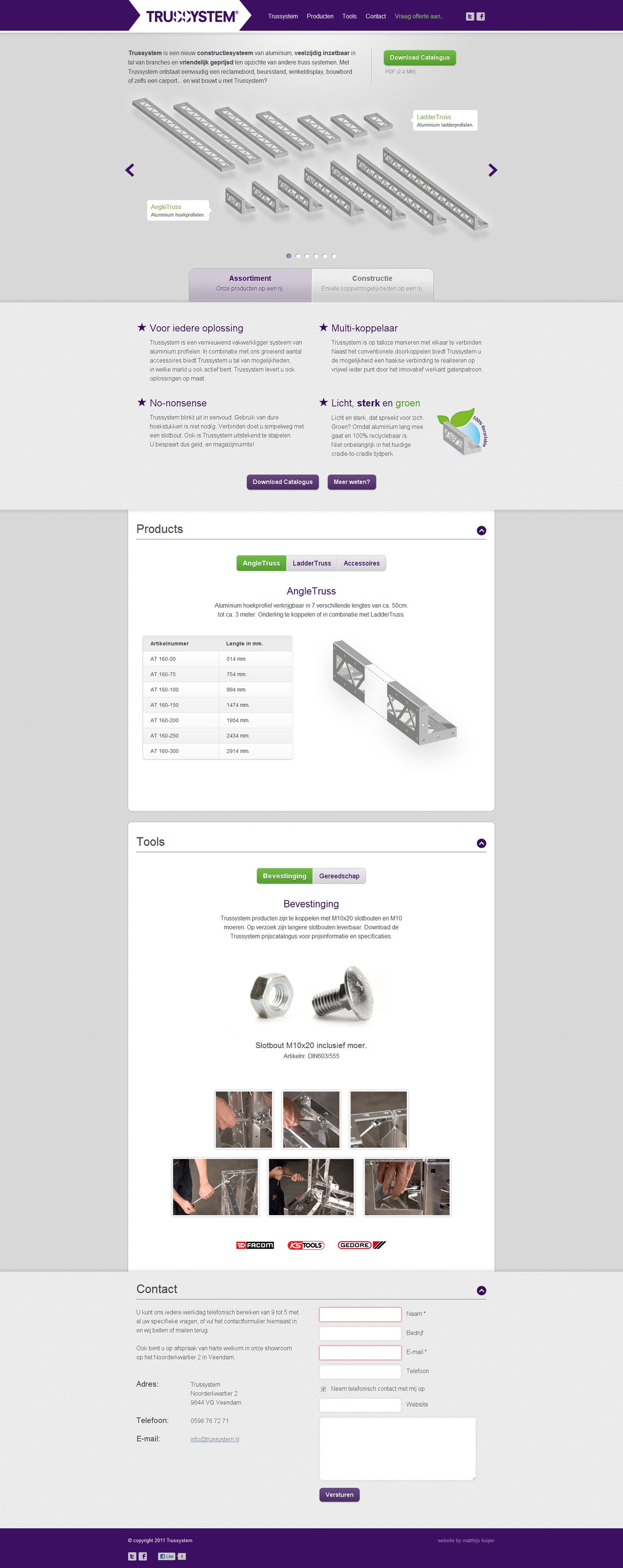 Trussystem Website Screenshot