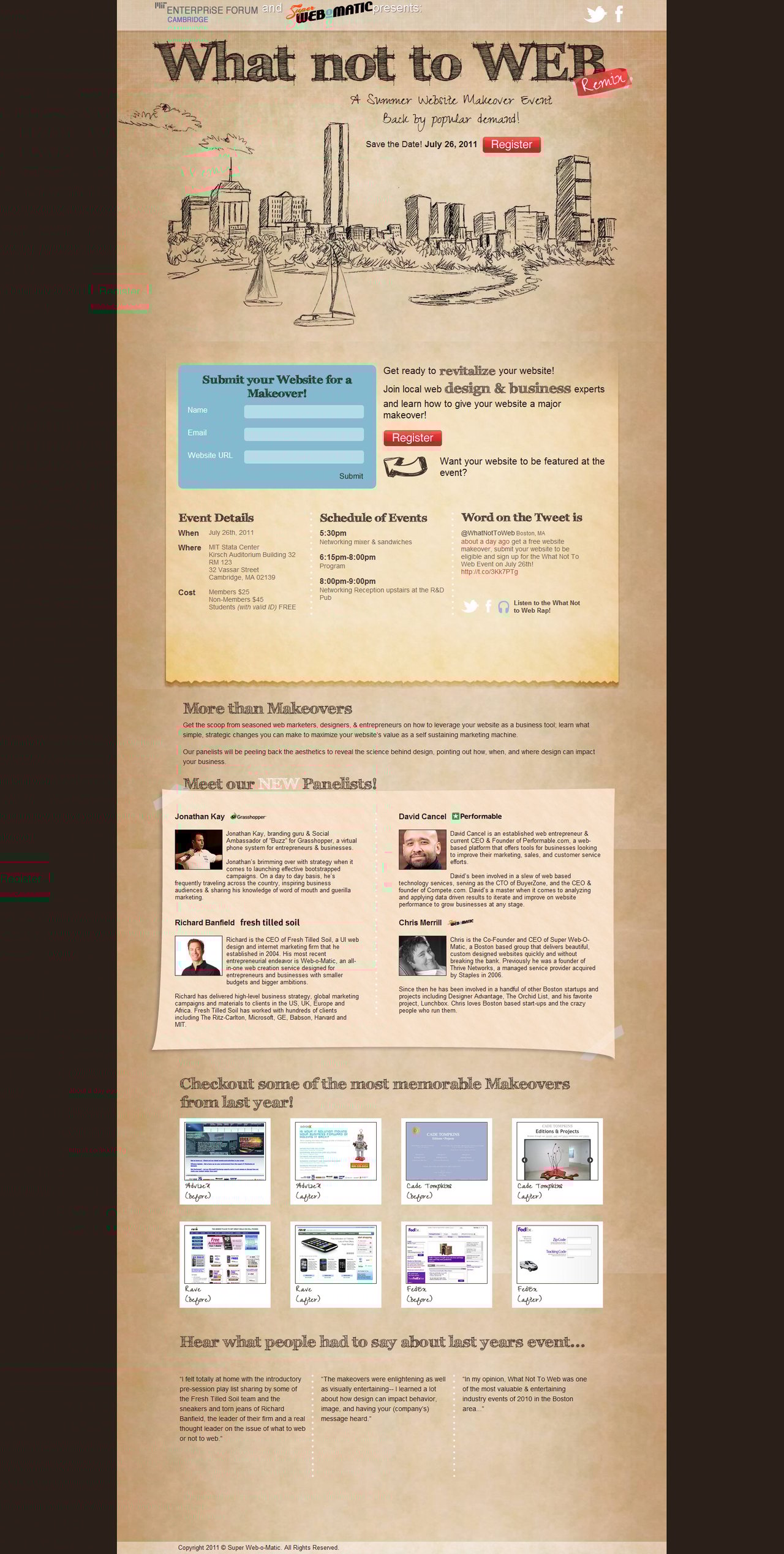 What Not to Web Website Screenshot