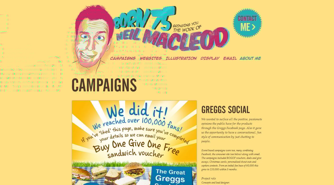 Born75 Website Screenshot