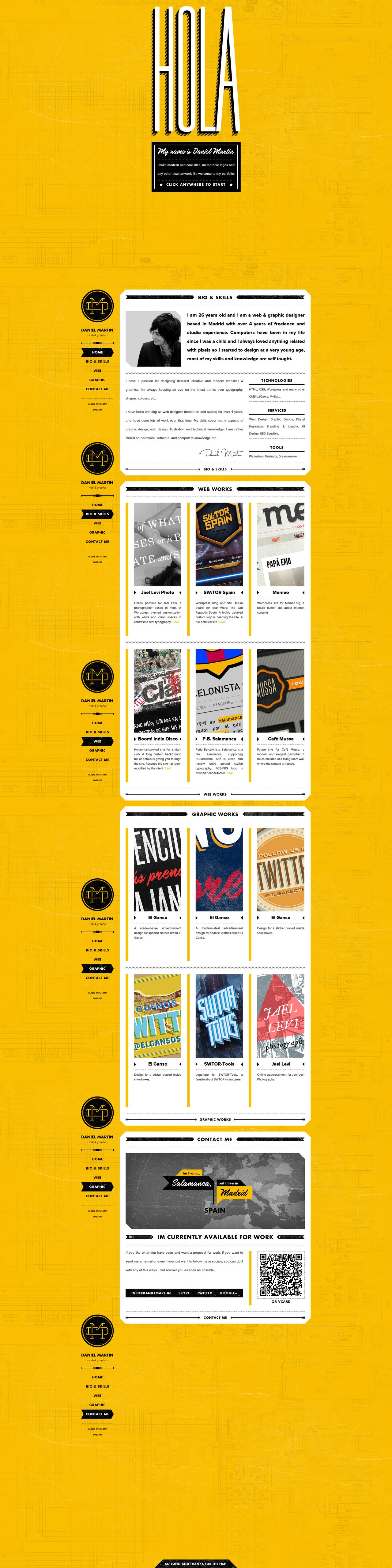 Daniel Martín Website Screenshot