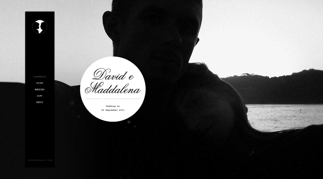 David e Maddalena Website Screenshot