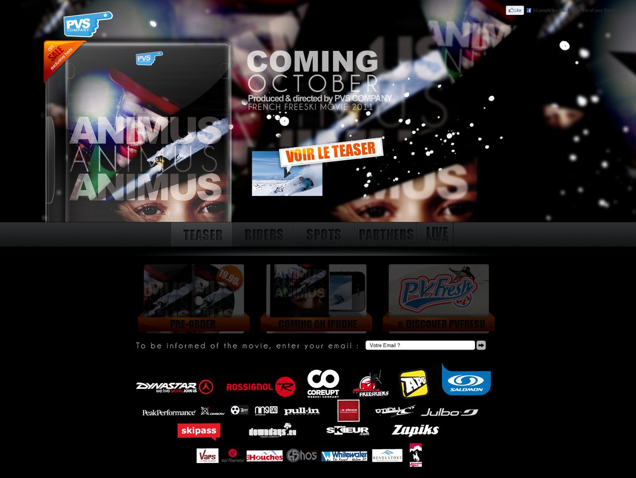 Découvrez Animus Website Screenshot