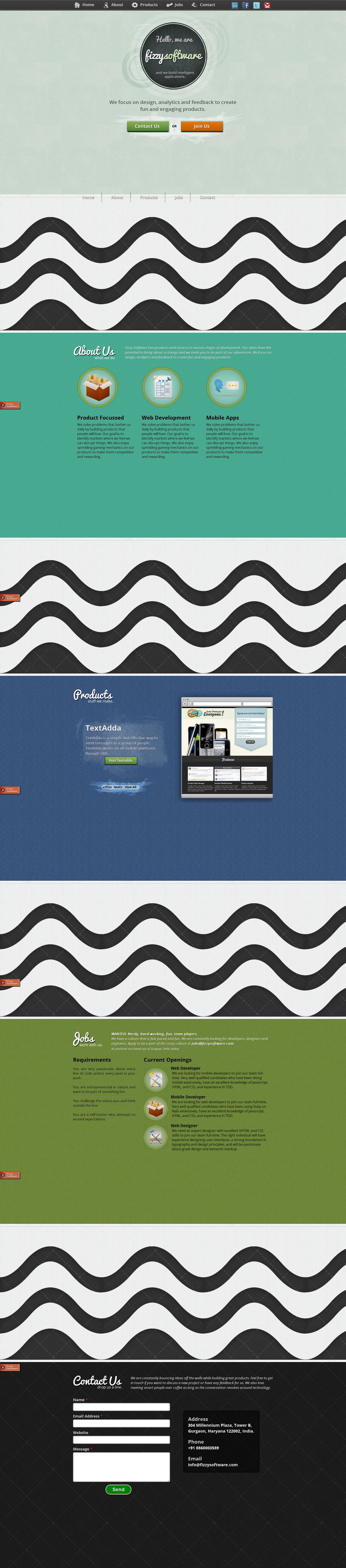 FizzySoftware Website Screenshot