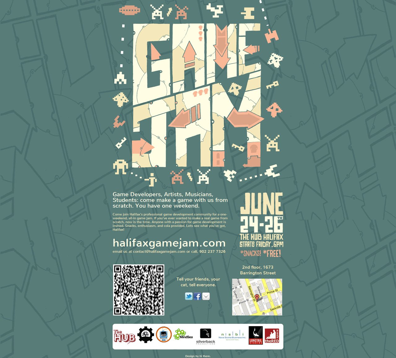 Halifax Game Jam! Website Screenshot