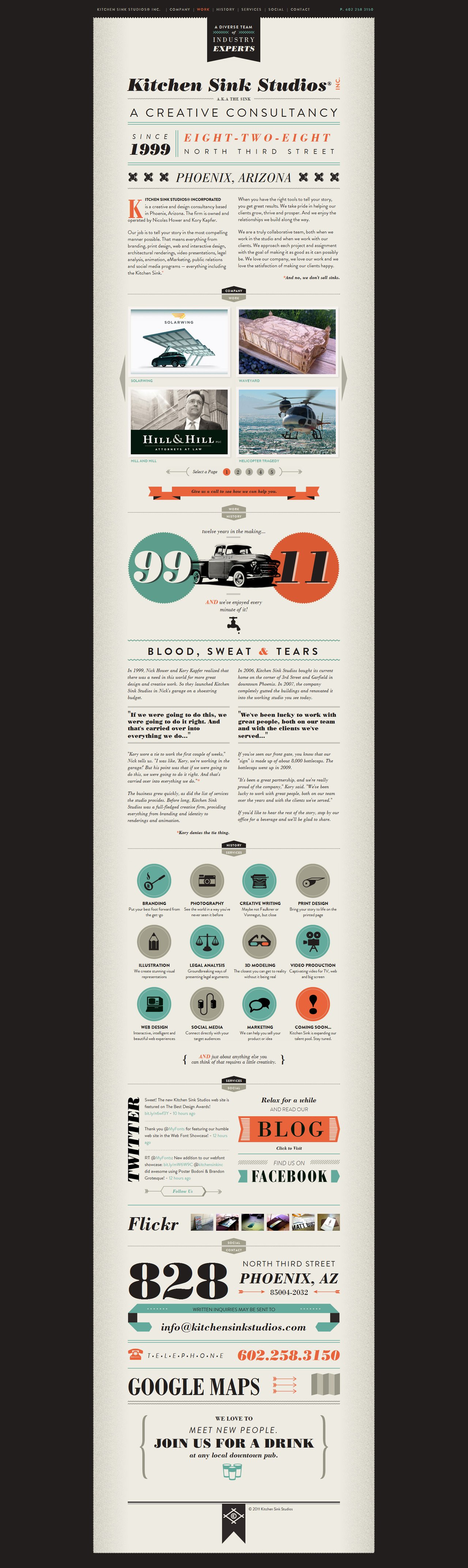 Kitchen Sink Studios Website Screenshot