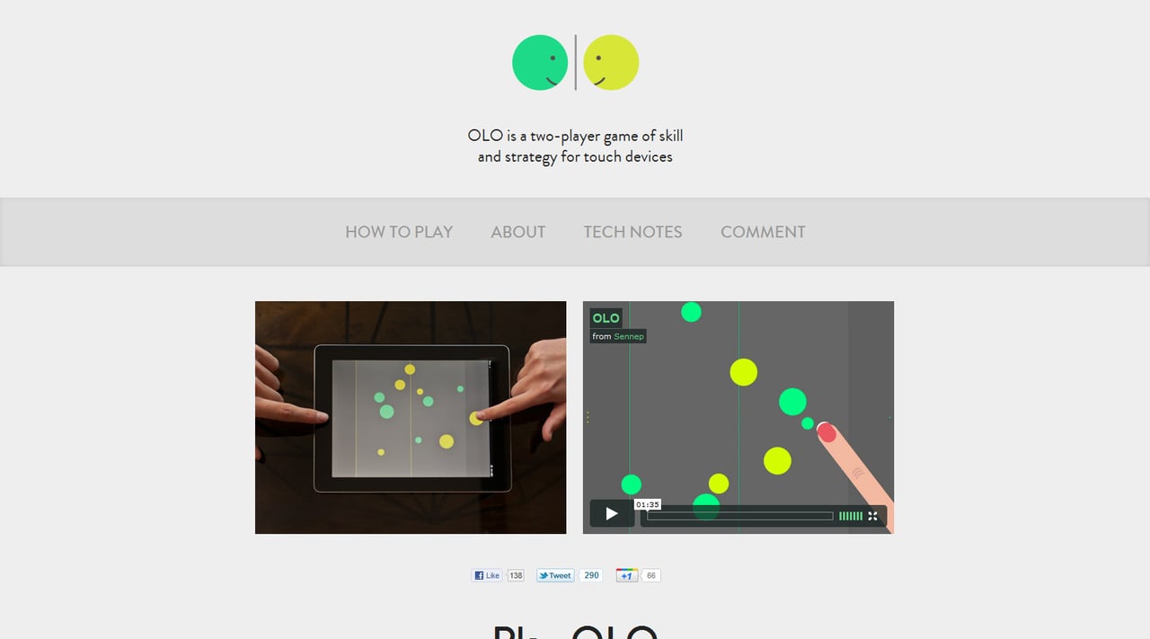 OLO Website Screenshot