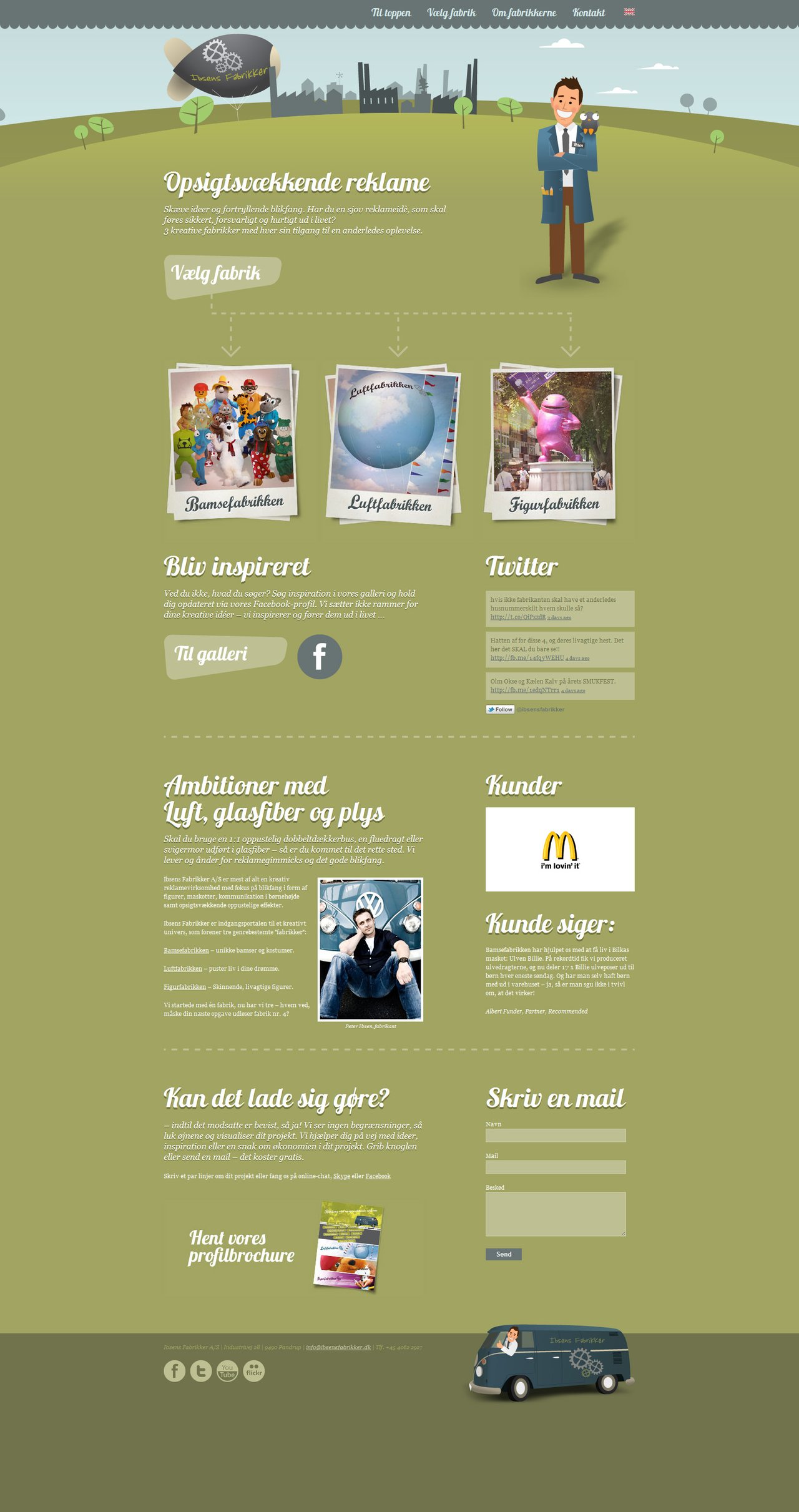 Ibsens Fabrikker Website Screenshot