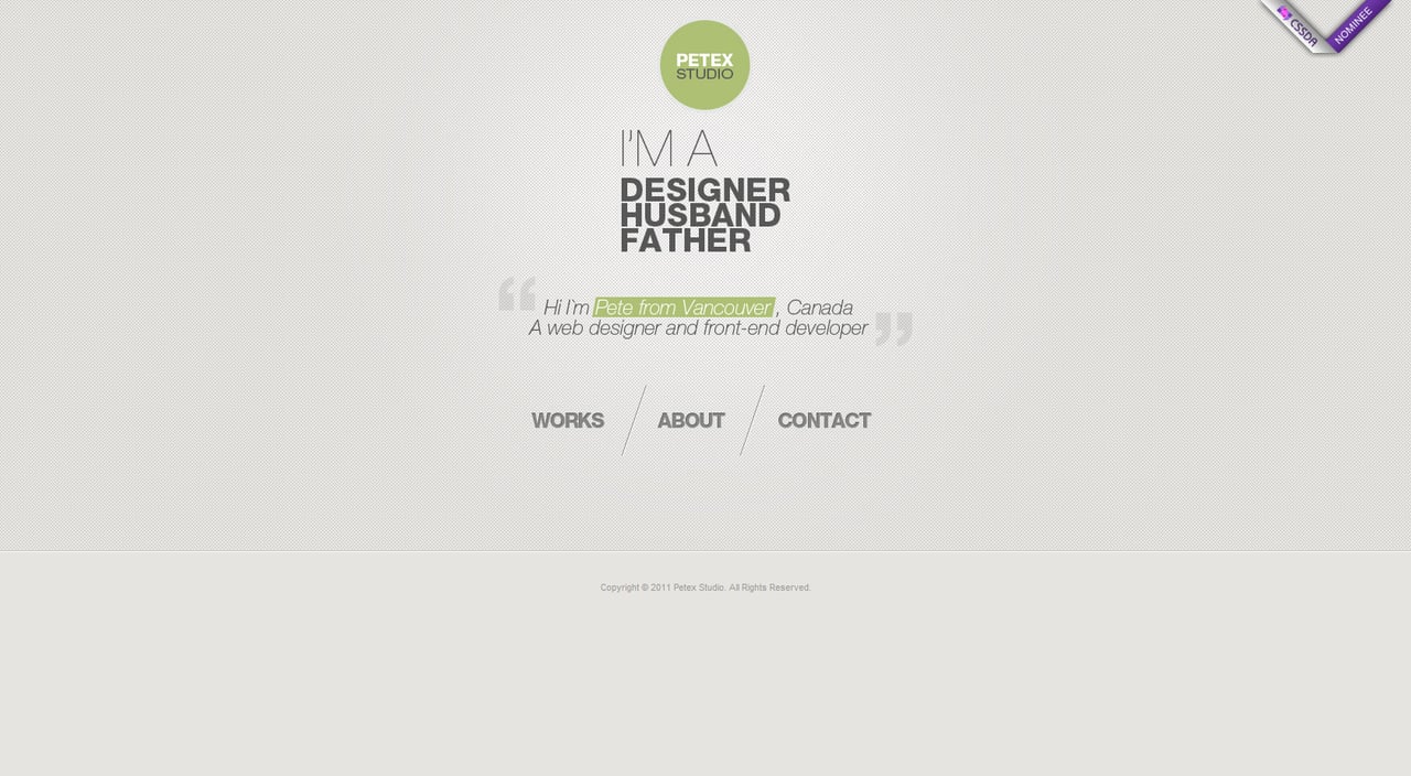 Petex Studio Website Screenshot