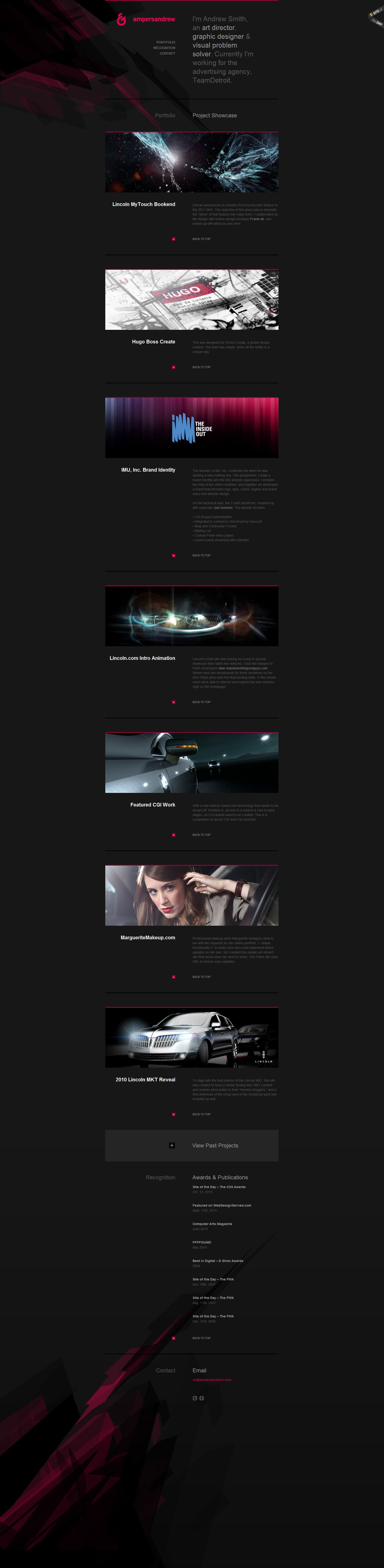 ampersandrew Website Screenshot