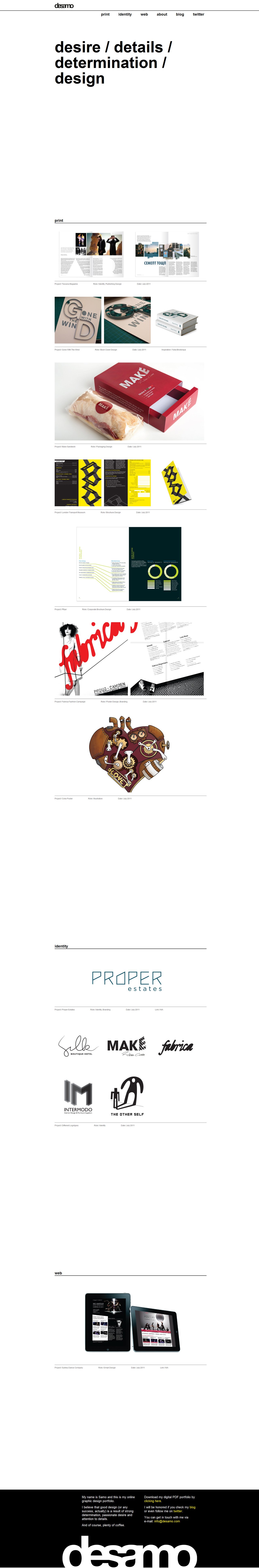 desamo Website Screenshot