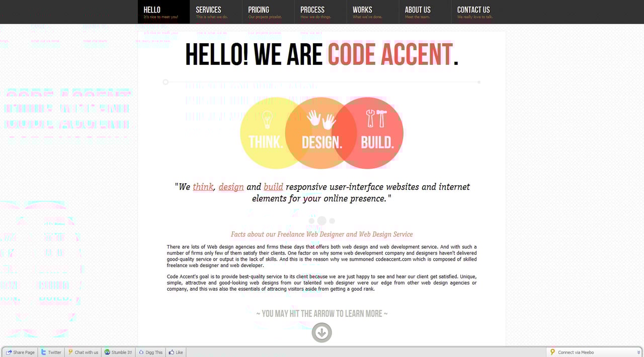 Code Accent Website Screenshot