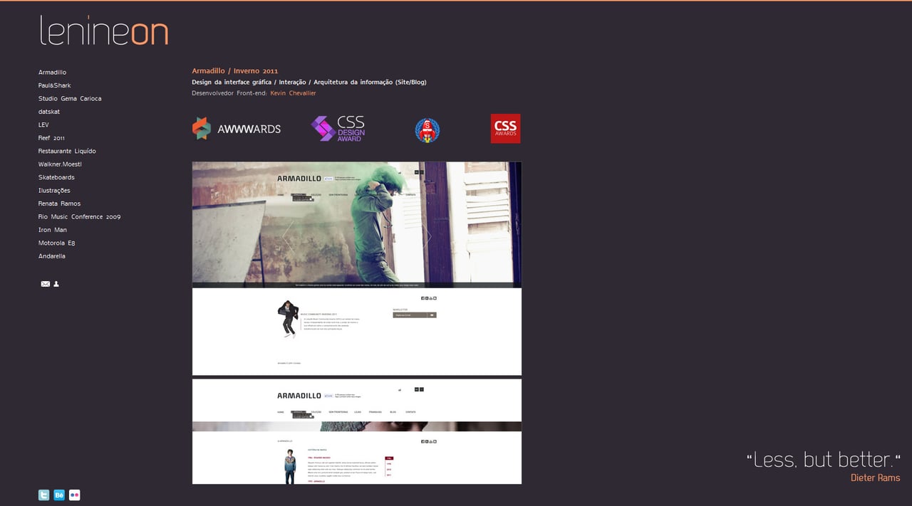 Lenine Website Screenshot