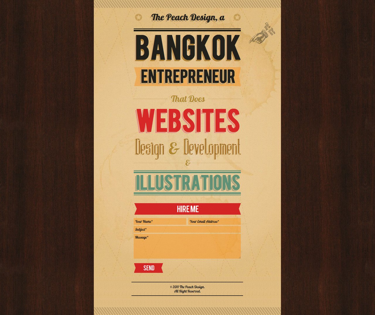 The Peach Design Website Screenshot