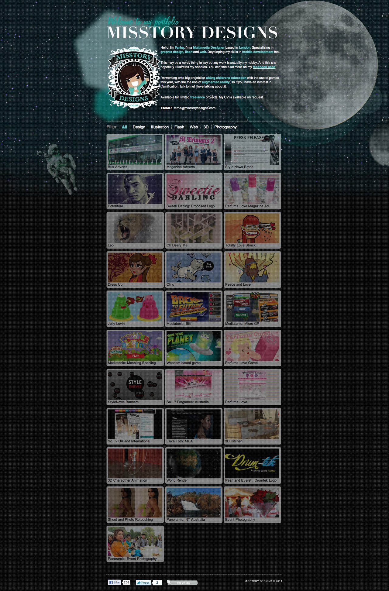 Misstory Designs Website Screenshot