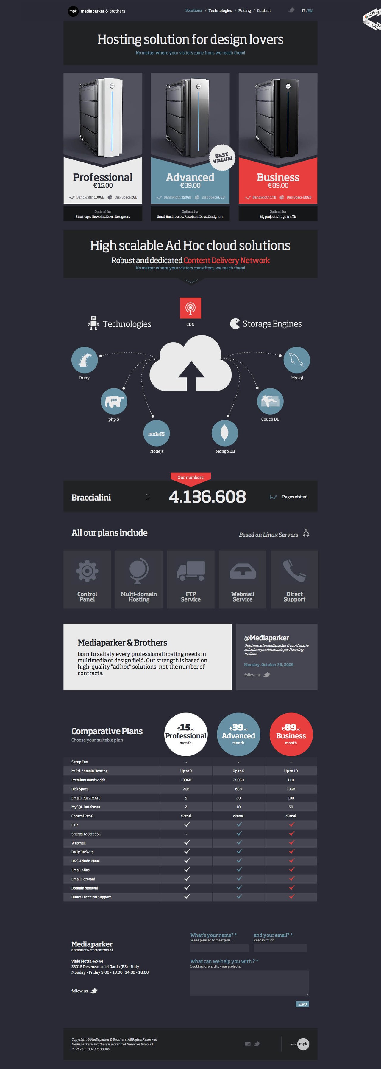 MediaParker Website Screenshot