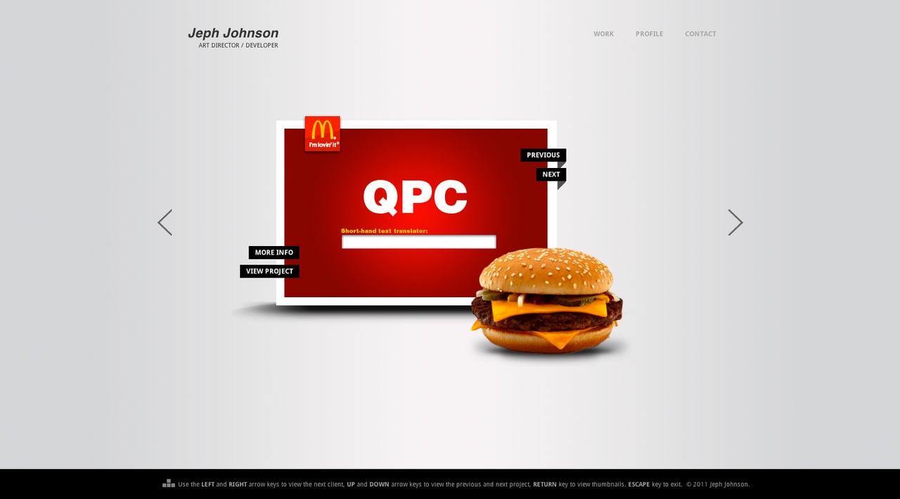 Jeph Johnson Website Screenshot