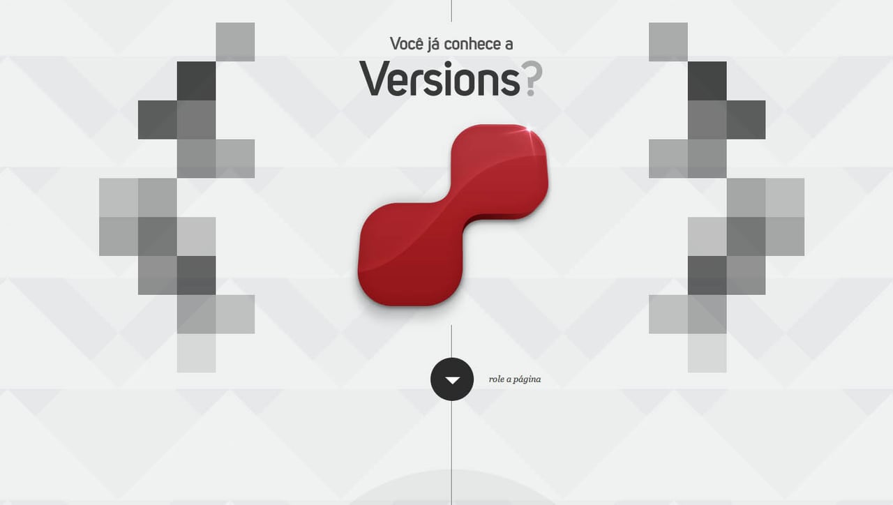 Versions Website Screenshot