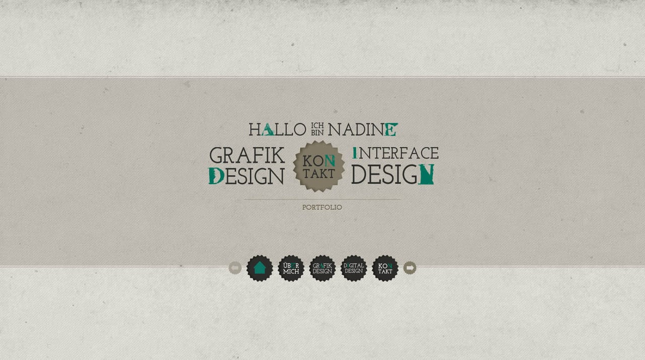 Nadine Weiberg Website Screenshot