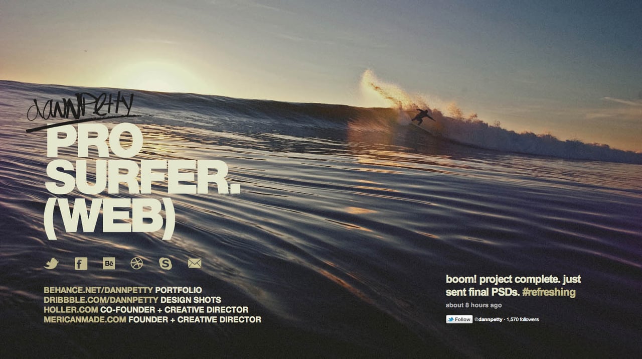 Dann Petty Website Screenshot