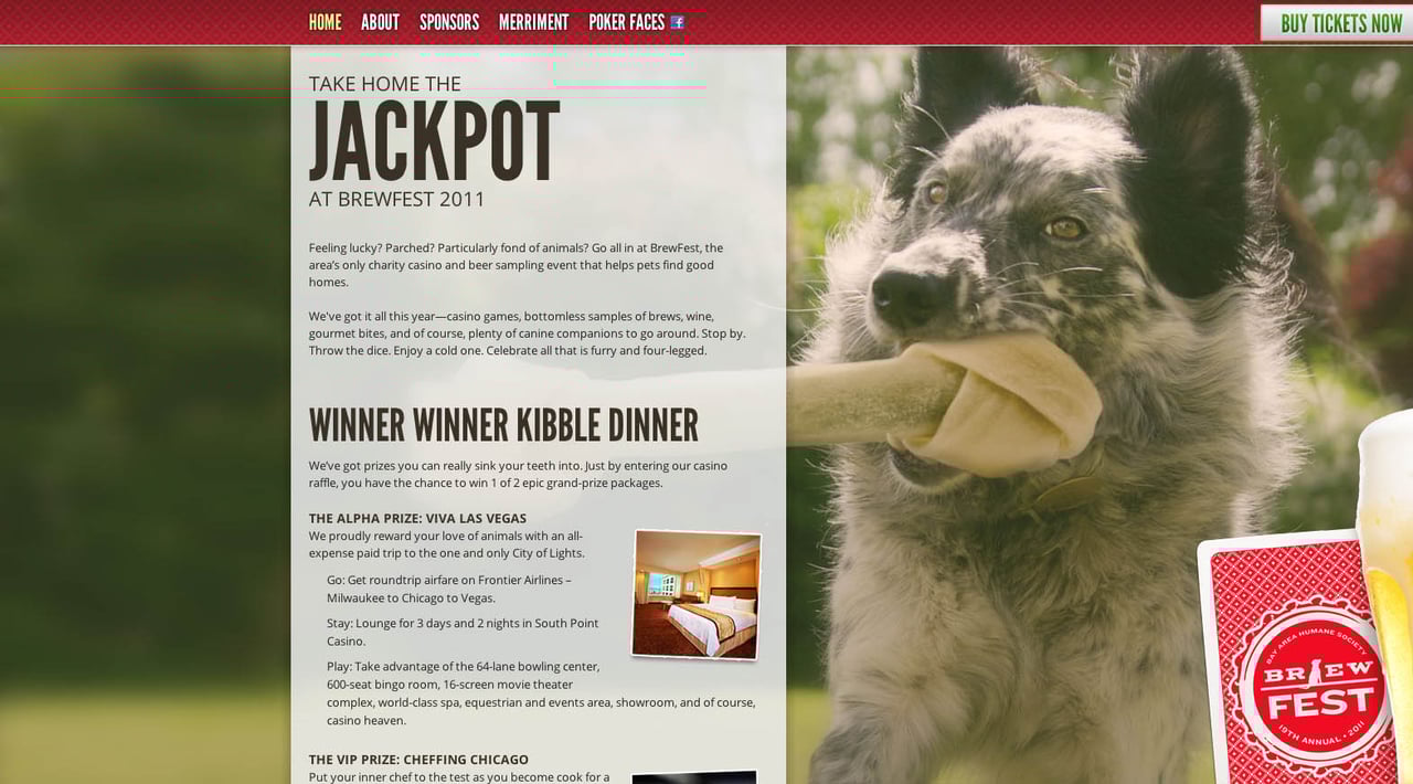 Brewfest 2011 Website Screenshot