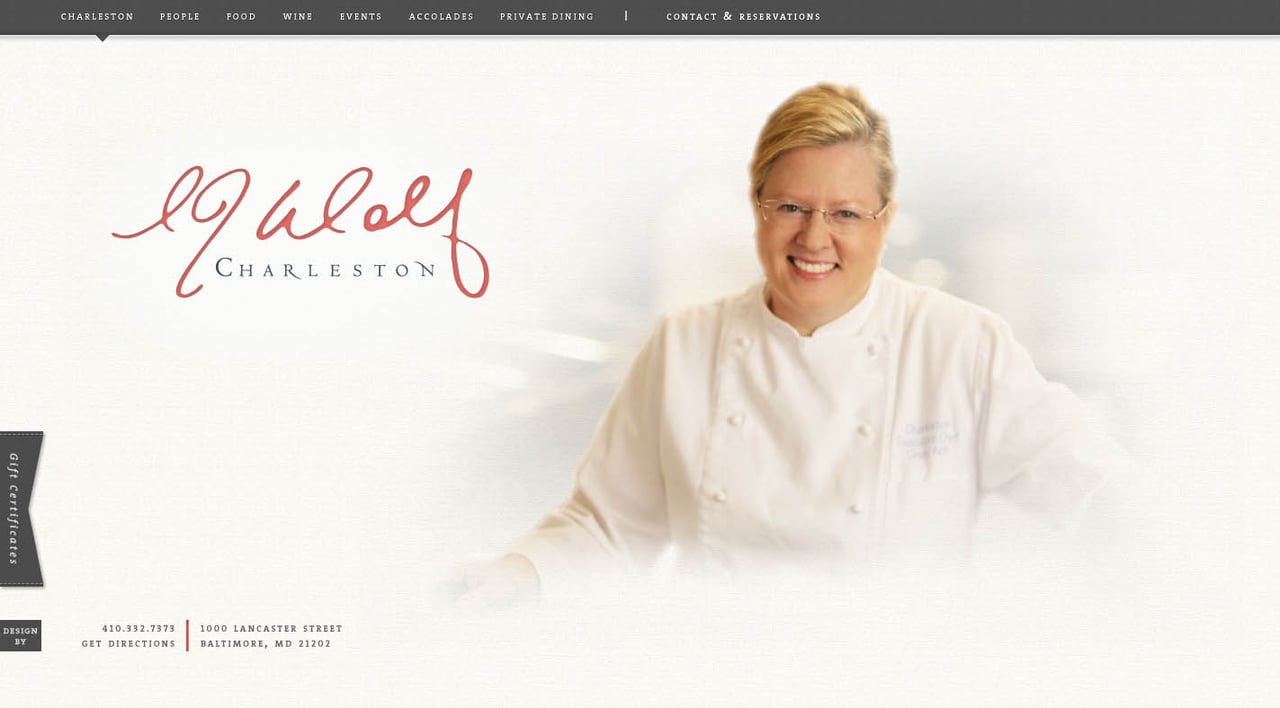 Charleston Website Screenshot