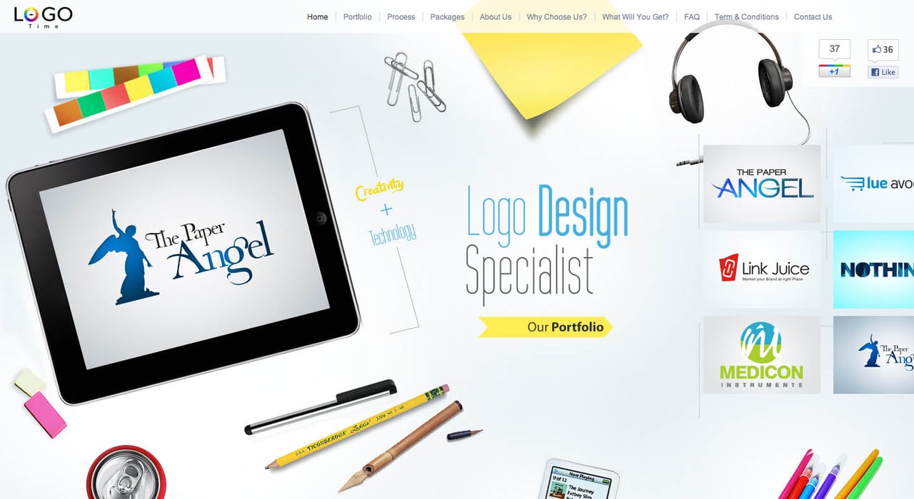 Logo Time Website Screenshot