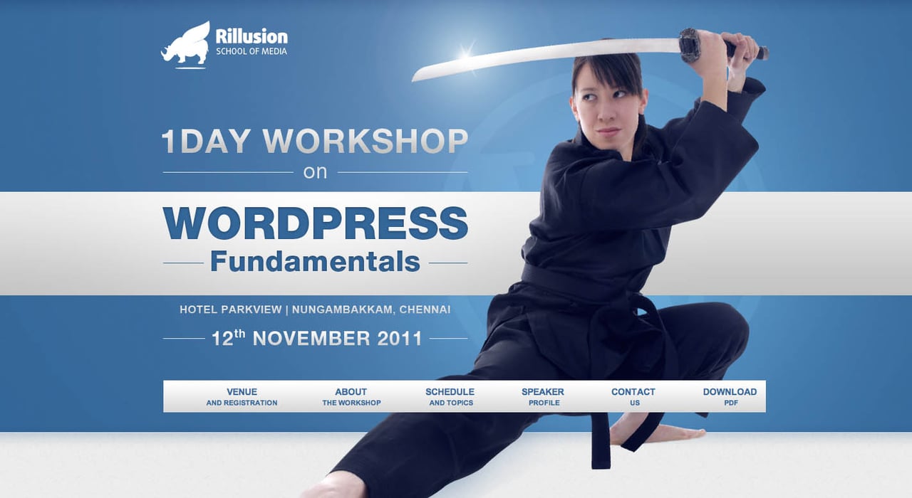 Rillusion School of Media Website Screenshot