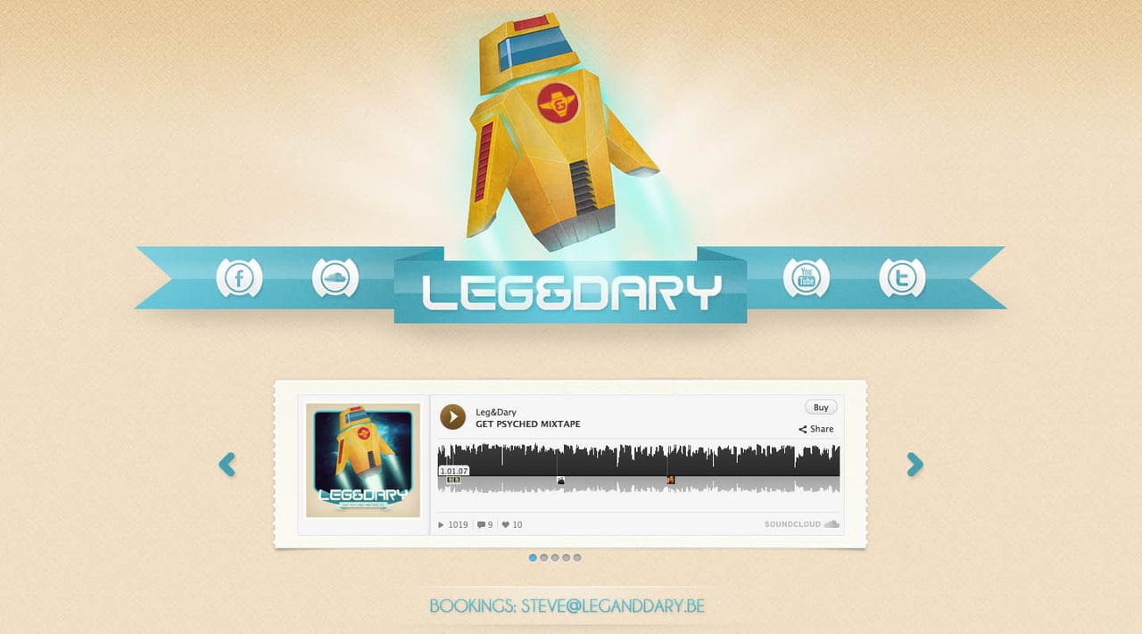 Leg&Dary Website Screenshot