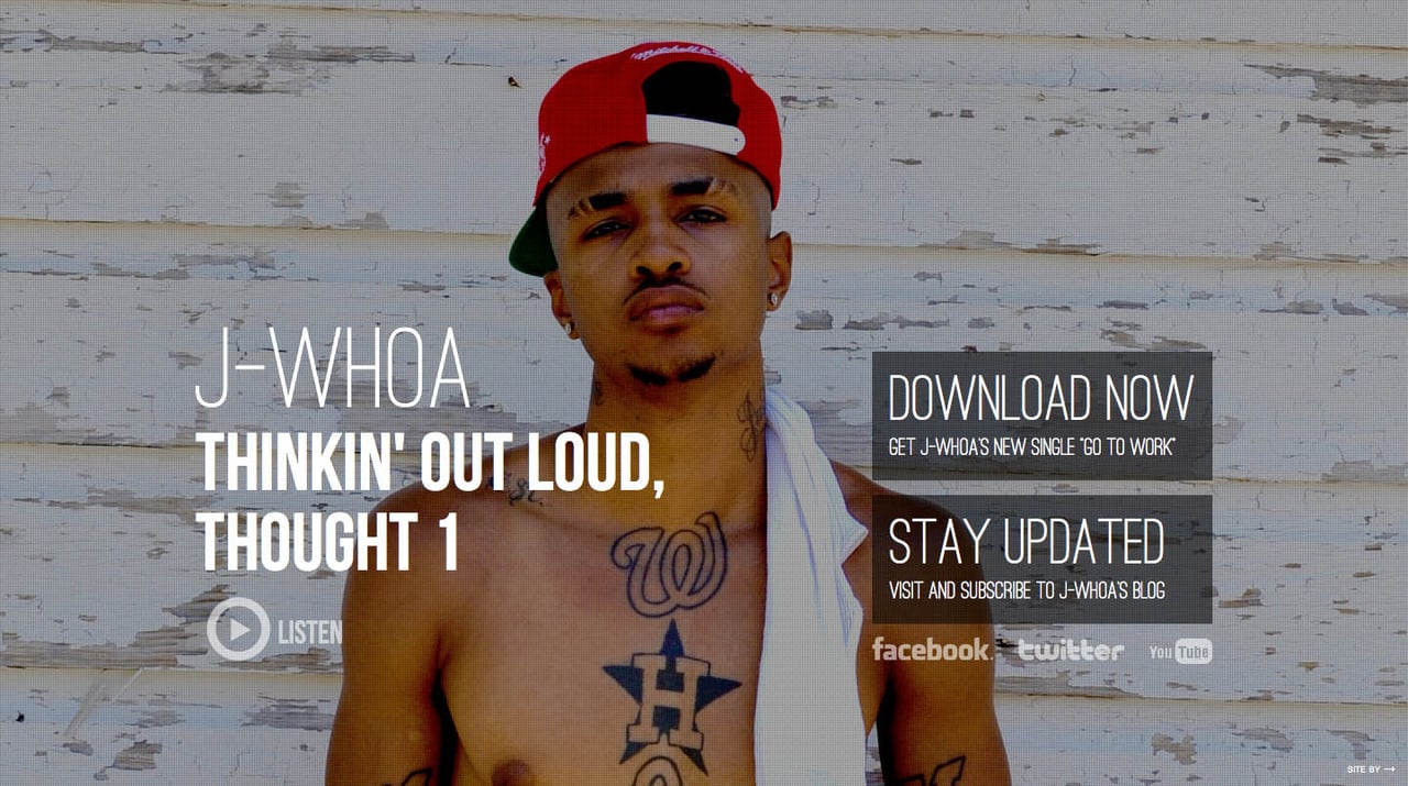 J-Whoa Website Screenshot