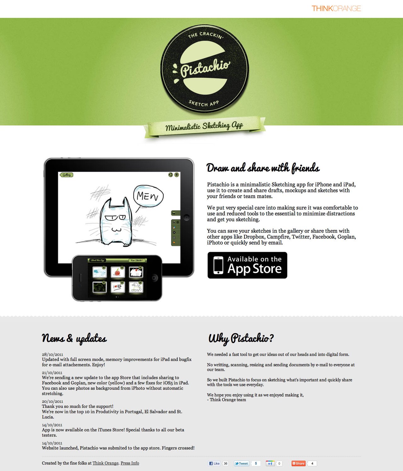 Pistachio Website Screenshot