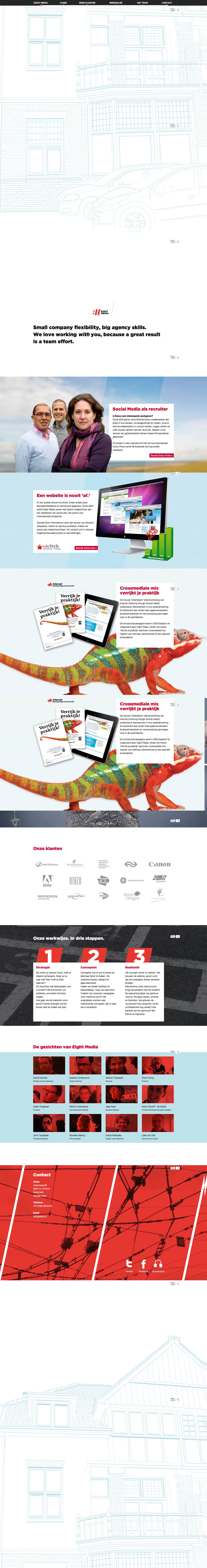 Eight Media Website Screenshot